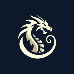 dragon logo vector