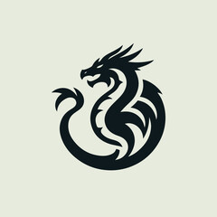 dragon logo vector