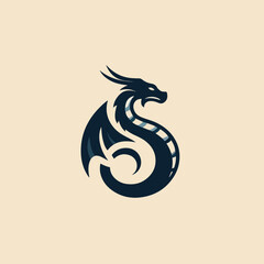 dragon logo vector