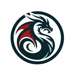 dragon logo vector