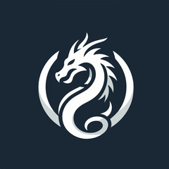 dragon logo vector