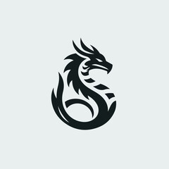 dragon logo vector