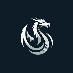 dragon logo vector