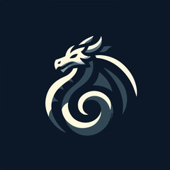 dragon logo vector