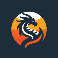 dragon logo vector