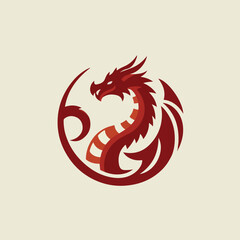 dragon logo vector