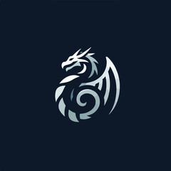 dragon logo vector