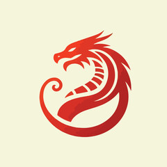 dragon logo vector
