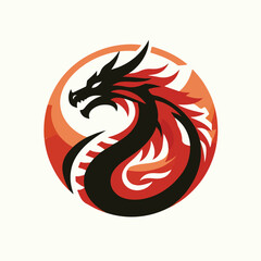dragon logo vector