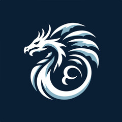 dragon logo vector