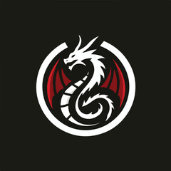 dragon logo vector