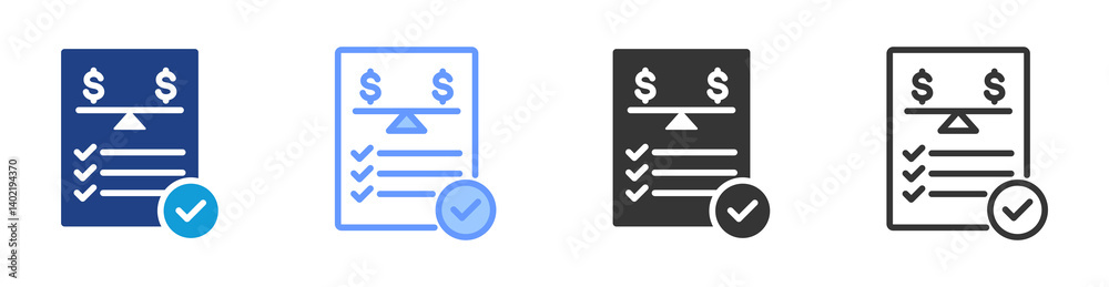 Poster Antitrust Compliance icon set multiple style collection
