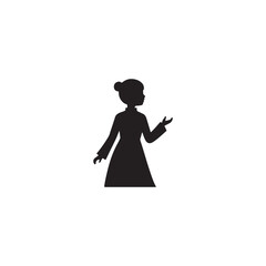 silhouette of a girl