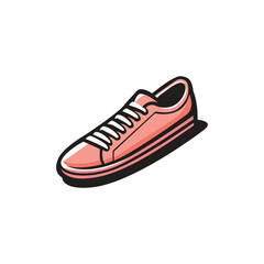 Shoes sneaker logo template