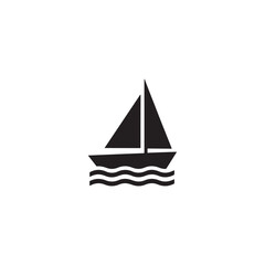 sailing boat vector illustration
