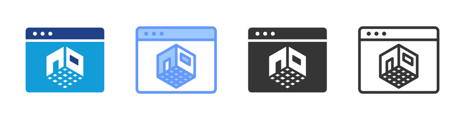 Render icon set multiple style collection