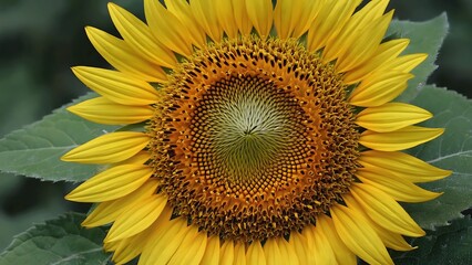 Obraz premium Close-up of a Vibrant Sunflower