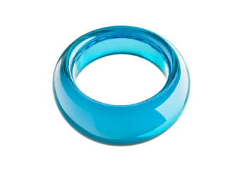 Vibrant blue ring PNG