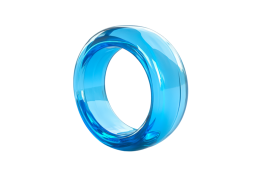 blue transparent disc shape PNG