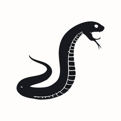 Fototapeta premium vector illustration of a cartoon snake