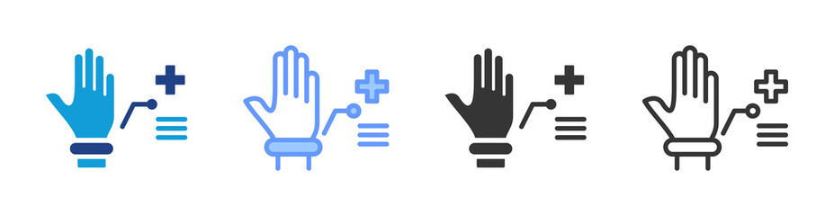 Wearable Device icon set multiple style collection