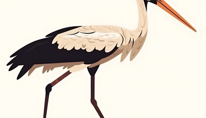 Obraz premium Stork Illustration