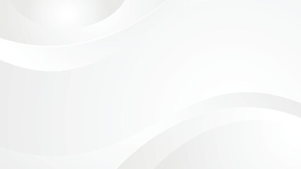 abstract white background wave curve shape business web banner elegant gradient wallpaper