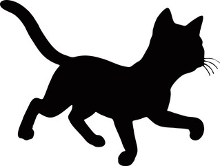 cat silhouette illustration vector