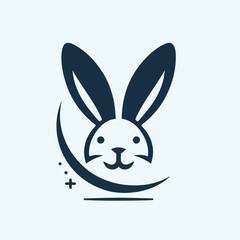 rabbit logo vector