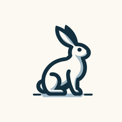 rabbit logo vector