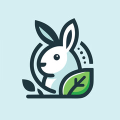 rabbit logo vector