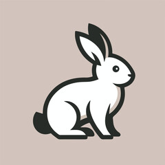 rabbit logo vector