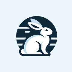 rabbit logo vector