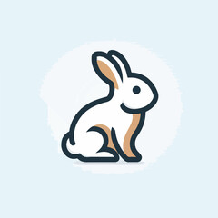 Obraz premium rabbit logo vector