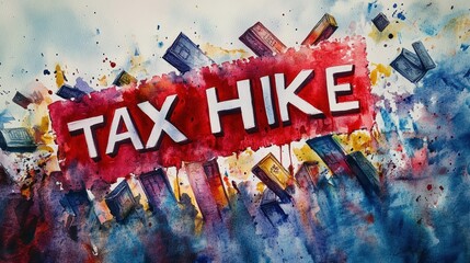 The impact of the US President announcing a tax increase, people were affected and protested.