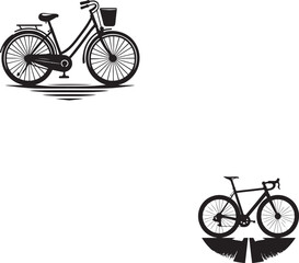 Fototapeta premium cycling man silhouette icon set, cycle silhouette free, bicycle silhouette vector, bicycle man silhouette