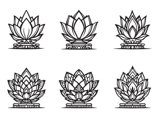 Kremlin Landmark Line Illustration