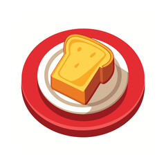 Delicious bread vector art illustration 
