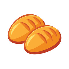 Delicious bread vector art illustration 