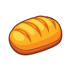 Delicious bread vector art illustration 