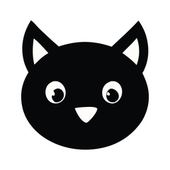 black cat face