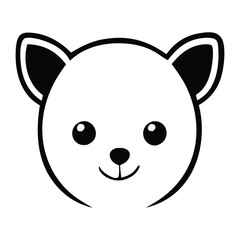 A cute cartoon panda vector, a happy animal with a pink heart, a fun baby bear illustration