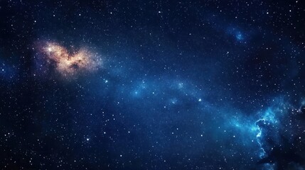 Deep dark night sky galaxy stars, beautiful space concept background.