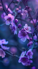 Naklejka premium close up of lilac branch