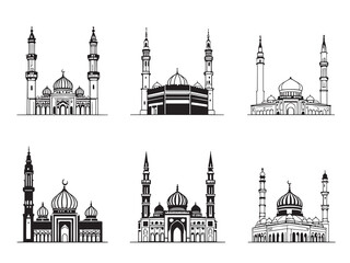 Masjid al Haram Mosque Drawing
