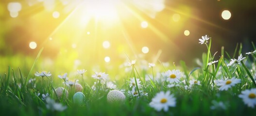 Obraz premium Springtime Easter Field