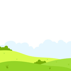 Green Field Illustration