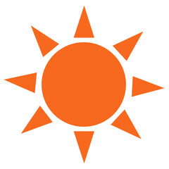 シンプルな太陽（線なし）