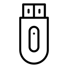 pendrive icon line