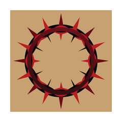 Jesus cross vector  thorn 